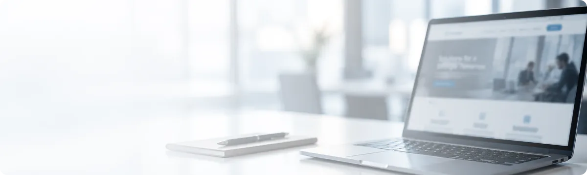 Laptop on desk